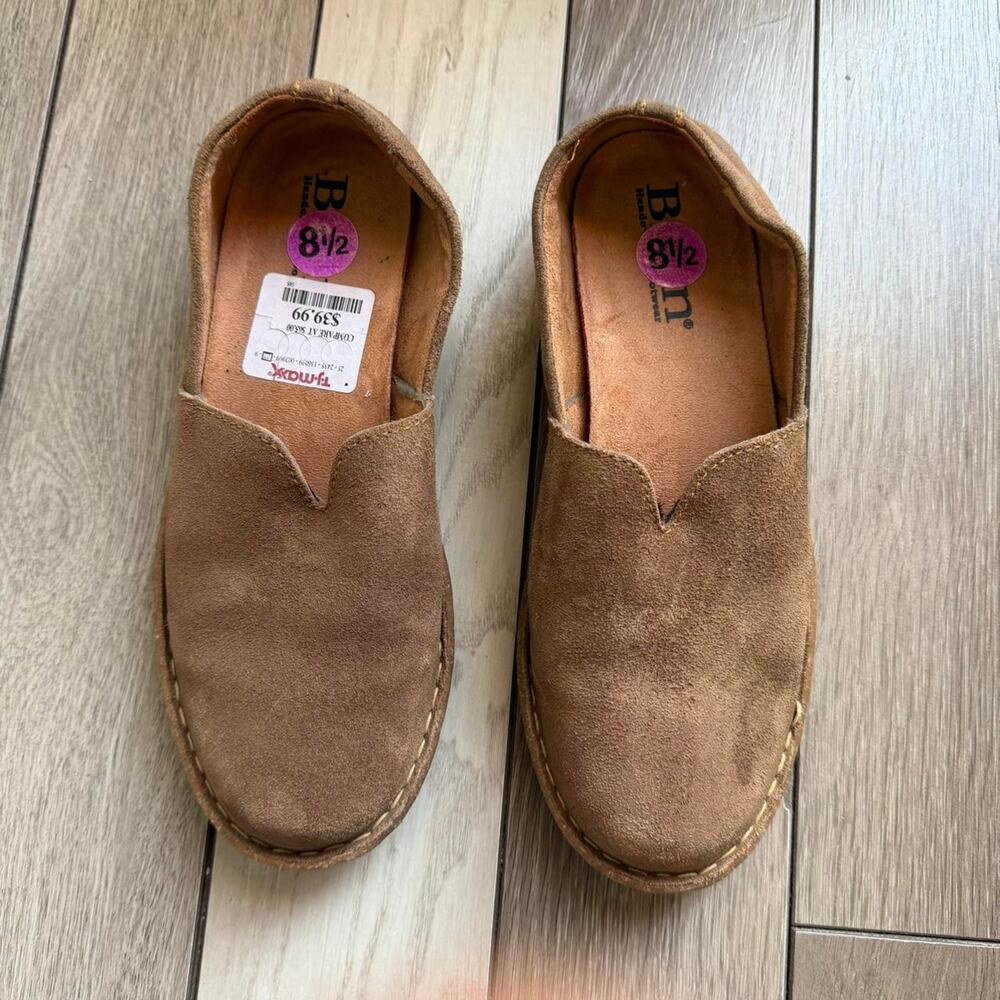 Born suede slip on clogs